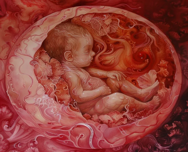 Figure-1: A Child in Mother Womb