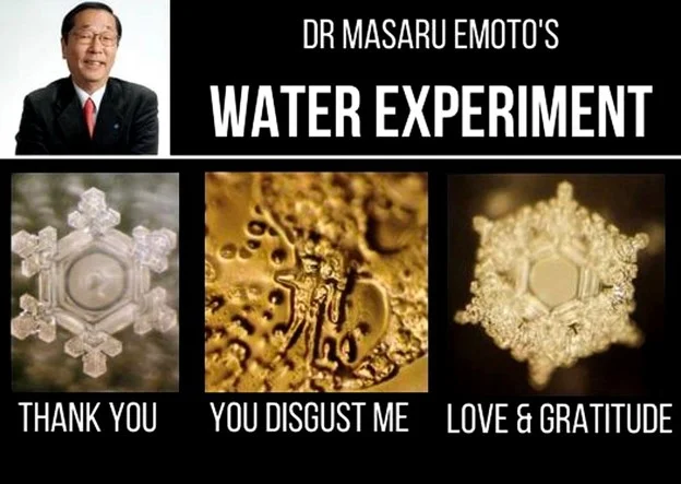  Water Exposed to Positive Word Such As “Love” And “Gratitude”